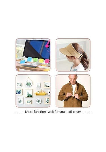 100 Adet Arkası Yapışkanlı Yuvarlak Cırt Cırtlı Bant - Cırt Bant (549662945)