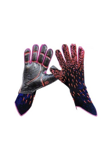 Artfulabode Yetişkinler Ve Gençler İçin Kırmızı Lateks Futbol Eldivenleri, Kaymaz Kalın Kalecisi, Antrenman İçin Kırmızı