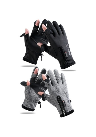 Unisex Windproof Dokunmatik Ekran Su İtici Kışlık Eldiven 001