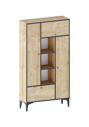 Decormet Pera Kitaplık Çok Renkli