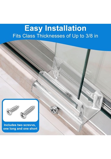 Youmex 3/8 İnç Cam Kayar Duş Kapısı İçin Akrilik Alttaş Rehberi, Kayar Kapı Tamiri Parçası 2 Adet Diğer