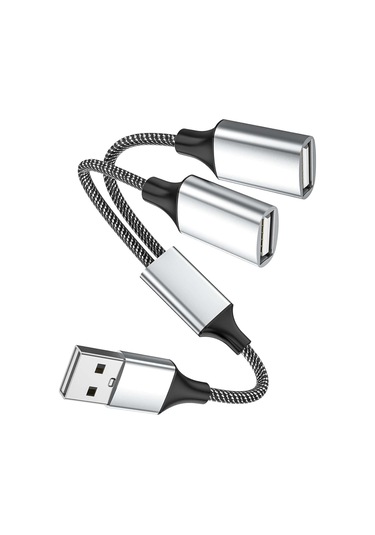 2025 Son Model Usb A Ayırıcı, Usb A Erkek - 2 Dişi Usba Y Ayırıcı, Usb Ayırıcı 1 Giriş 2 Çıkış Şarj Ve Veri Transferini Destekler