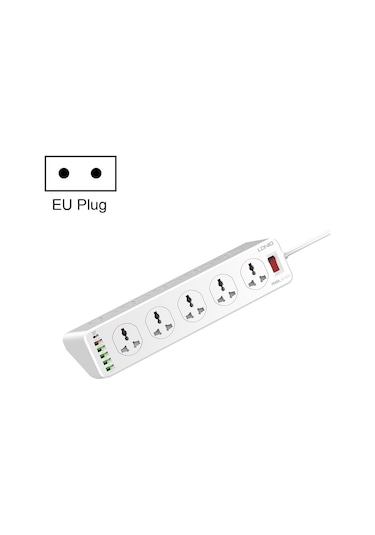Ldnıo Sc10610 30w 10+6 Bağlantı Noktalı Çok Fonksiyonlu Seyahat Ev Ofis Hızlı Şarj Soketi, Spec: Ab Fiş