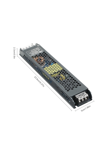 Yifomall 24v 400w Led Şerit Girişimi: Alüminyum Kasa Ac/dc Dönüştürücü, Işık Kutusu Ve Lineer Işık İçin Güvenli Besleme Kaynağı