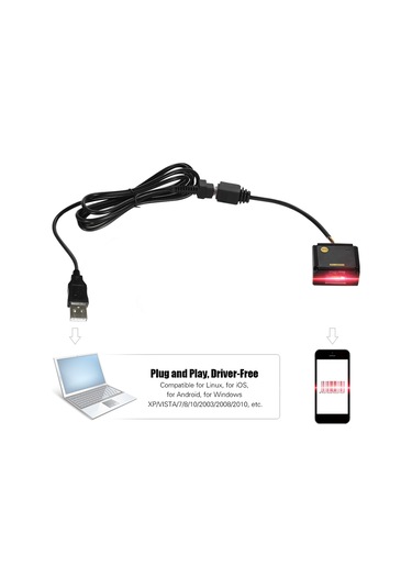 Lemestar Ep1000 Usb Girişli Otomatik Tarayıcı Modülü - Yüksek Hızlı 1d Barkod Okuyucu