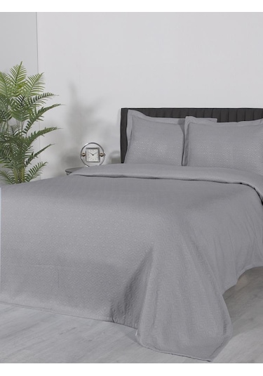 Yatak Örtüsü Marisa Nefes Alabilen, Hafif Ve Şık Tasarımlı Gri