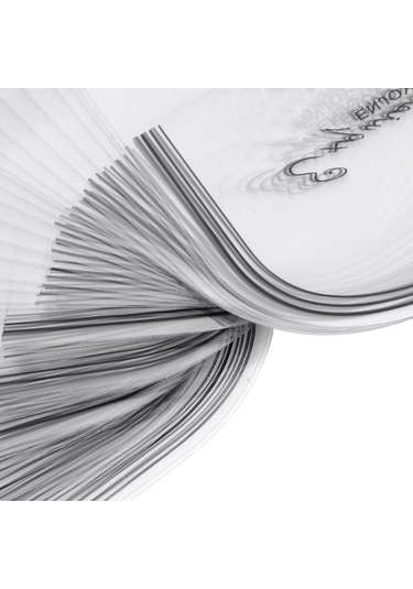 Shineyee 100 Adet Pet Mousse Kek Çevresi - Şeffaf, Su Geçirmez, Yiyecek Temelli, İngilizce Harf Desenli Yarı Dairesel Kek Sarmalama Aracı Diğer