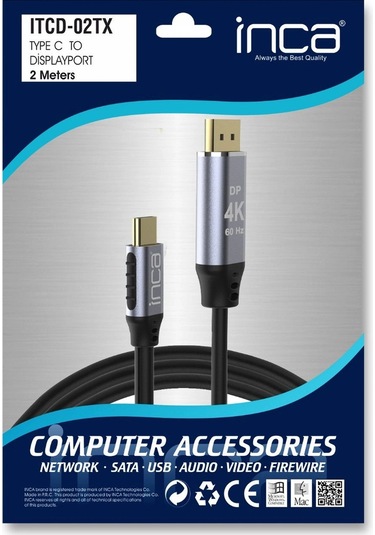 Inca Ihd-02tx 2m Hdmı Kablo,v2.0,3840 2160p 4k