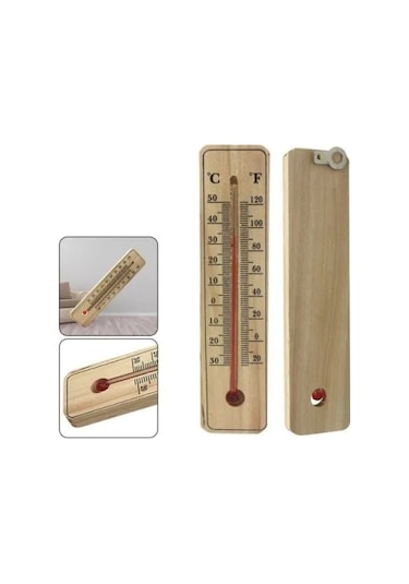 Periboia Ahşap Termometre