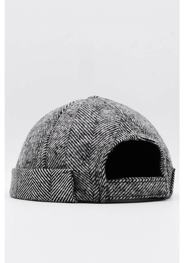 Kışlık Yeni Stil Yün Retro Hip-Hop Docker Şapka Siyah-Beyaz-Diğer-Standart