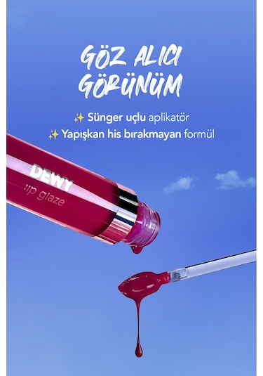 Flormar Besleyici Dudak Parlatıcısı - Dewy Lip Glaze - 021 Shine Today!-8682536069380