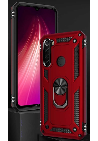 Xiaomi Redmi Note 8 Kılıf Zore Vega Kapak Siyah