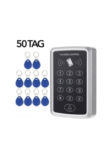 Vk-100 Rfid Şifreli Kapı Kilidi + 50 Adet Proximity Tag