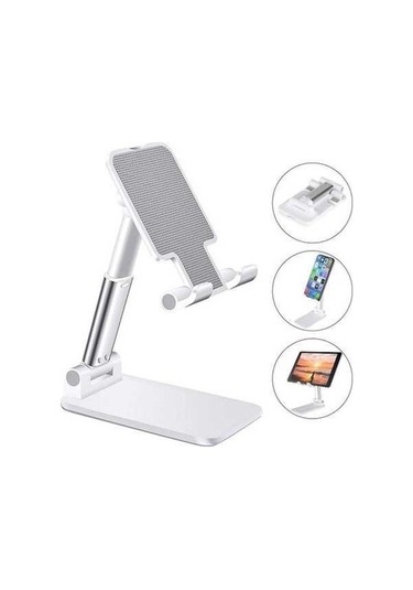 Novahub Xiaomi Masaüstü Standı İphone/ıpad Uyumlu, Ayarlanabilir, Beyaz Tablet Ve Cep Telefonu Tutucu Beyaz