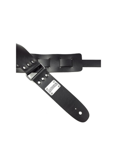 Leatherton Stinger Hakiki Deri Gitar Askısı Siyah