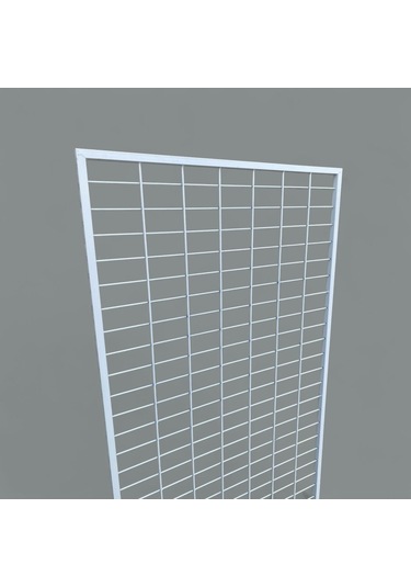 90x190 Cm Tekerlekli Beyaz Pano Stant, Çorap Standı, Aksesuar Standı, Telefon Standı, Bijuteri Standı