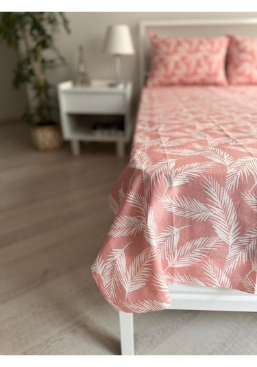 Üntaş Tek Lastiksiz Çarşaf Ve 1 Adet Yastik Kilifi Pudratüybeyaz