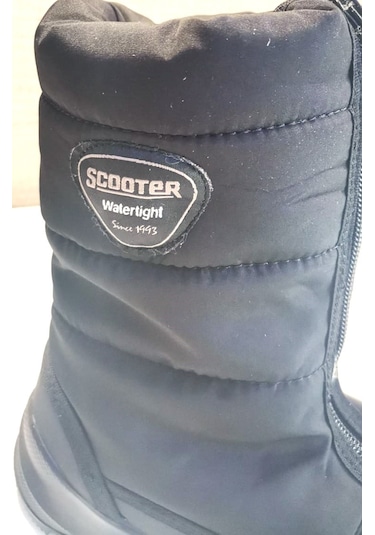 Scooter 7447 Ts Unisex Çocuk Su Geçirmez Kar Botu Siyah