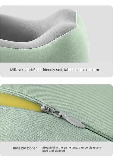 Fochsia Beige U Şeklinde Boyun Yastığı Hafif Taşınabilir Yavaş Geri Tepkili Memory Foam