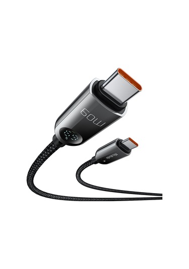 Mcdodo CA-4780 1.2 M 60 W Dijital Göstergeli HD Şarj Data Kablosu