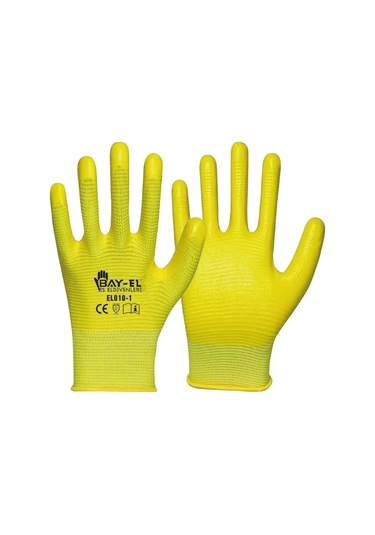 Bay-el Zebra Sarı Eldiven El006 10 Numara