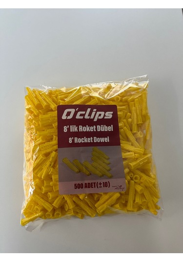 Umkar 8lik Roket Dübel 500 Adet