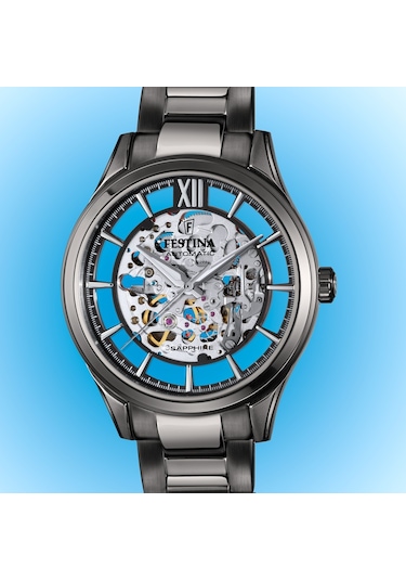 Festına F20632/1 Automatıc Skeleton Sapphıre Erkek Kol Saati Gri