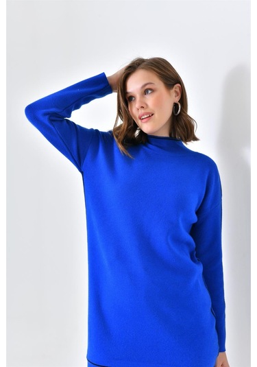 Ftz Women Kadın Çizgili İkili Takım Saks Mavi 20563-saks Mavi Saks Mavi