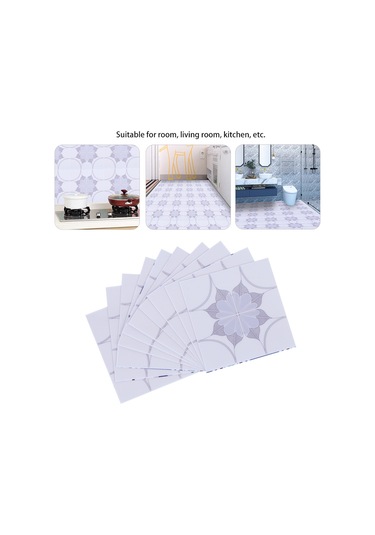 Yaozixa Pvc Duvar Sticker 10x10cm 10 Adet - Su Geçirmez, Toksiniz, Dekoratif - Mutfak, Banyo, Salon Uygun Diğer