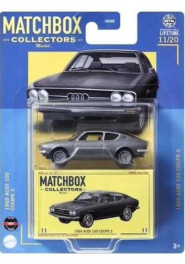 Matchbox Collectors Gbj48 1969 Audi 100 Coupe S Hvw06 Renkli