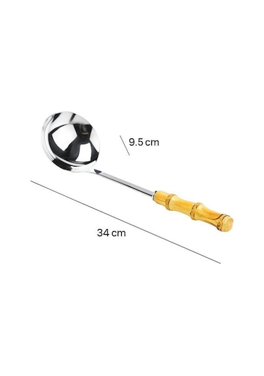 Bambum Mundo - Bambu Saplı Kepçe - 34-9,5cm