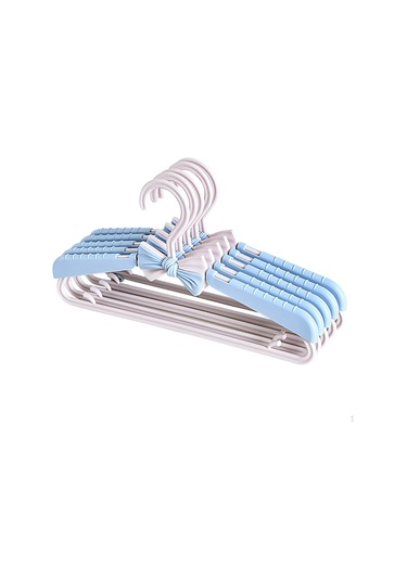 Mavi Ayarlanabilir Çocuk Askısı, Geri Çekilebilir Askı Uzatılabilir Elbise Askısı Kurutma Rafı Teleskopik Mavi