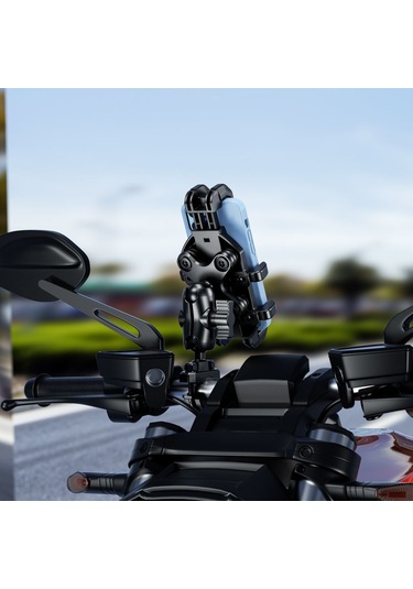 Nukrotech M20 Titreşim Modüllü Telefon Tutucu Siyah