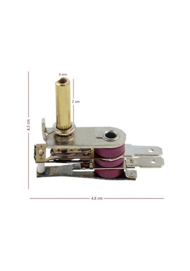 King Tost Makinesi Termostat , Mil Uzunluğu 2 Cm 10 Amper