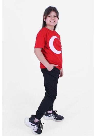 Fyk Kids Atatürk İmza-bayrak Baskılı Takım Kırmızı - Bayrak Kırmızı