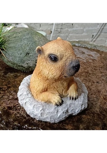 Pazly Veranda Sıçanı Saksısı Homyl Heykeli Bahçe Dekoru Dağ Çiçek