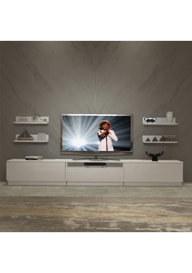 Decoraktiv Trendstyle 270rs Mdf Tv Ünitesi Tv Sehpası Beyaz