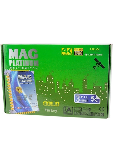 Mag Platinum 10-8 Sonlu Uydu Anten Santrali 8 Kanal