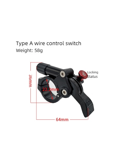 Qingmipy Dağ Bisikleti Ön Çatal Kontrol Anahtarı - Hava Yatağı & Yağlı Yay Amortisörü Ayarlama Aracı, Akıllı Vites Değiştirme Aksesuarı Tip A