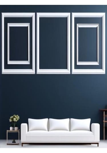 Dekoratif Boyanabilir Poliüretan Duvar Çıtası En 2.5 Cm Uzunluk :120 Cm