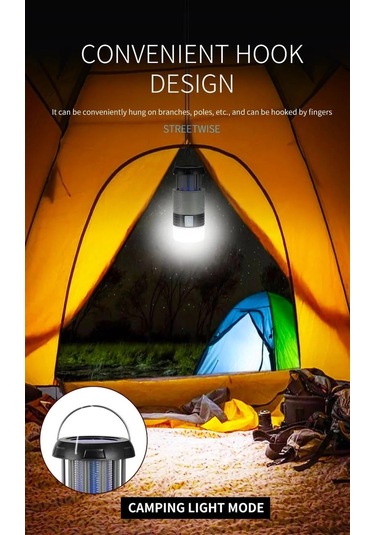 Jialan Güneş Sivrisinek Lamba Uv Bug İşık Usb Şarj Edilebilir