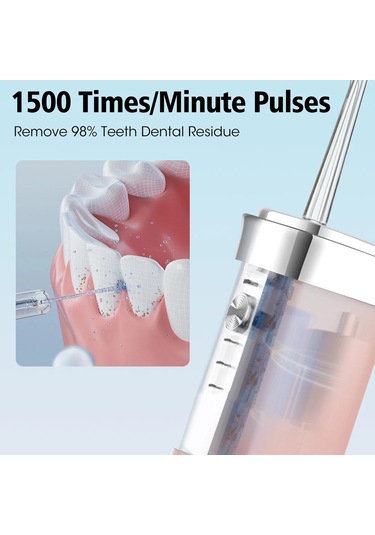 Oral Irrigator Diş Duşu Çekme Taşınabilir Diş Su Jeti Su Geçirmez Su Toplama Pink
