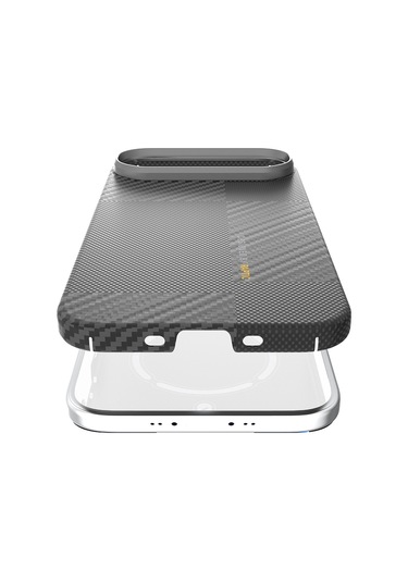 Iphone Uyumlu 17 Air Kılıf M-safeli 600d Metal Kamera Çerçeveli Raptic Aramid Fiber Geotik Serisi Siyah
