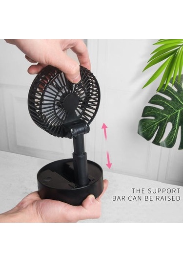 Usb Şarj El Küçük Fan 9799 Siyah