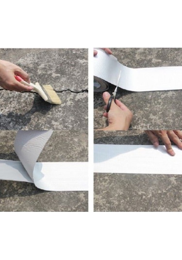 (2 Metrex10 Cm) Çamur Bant Alüminyum Izolasyon Tamir Çatlak Bantı