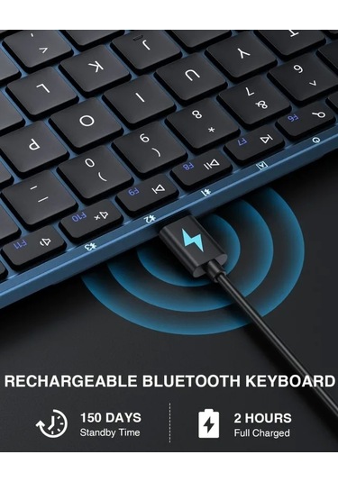 Protoarc Katlanabilir Bluetooth Klavye Dark Blue