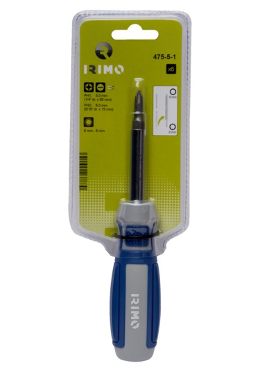 Irimo 475-5-1 Tornavida Uç Seti 6'sı 1 Arada