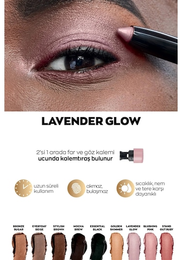 Avon Power Stay Kalem Göz Farı Lavender Glow