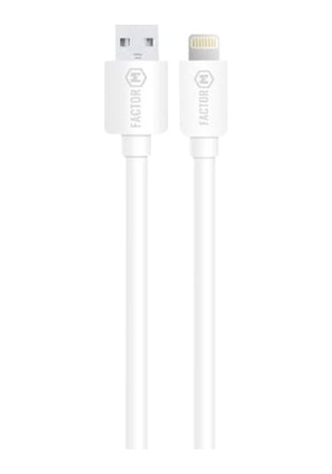 Factor-M Lıghtnıng Data Kablo 2.4A 1.5M Beyaz Fm-2415L