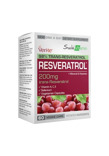 Suda Vitamin Resveratrol 200 MG 60 Kapsül